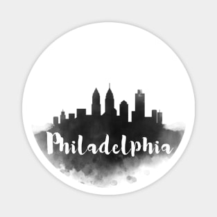 Philadelphia watercolor Magnet